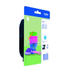 Brother LC221CBP inktcartridge 1 stuk(s) Origineel Normaal rendement Cyaan