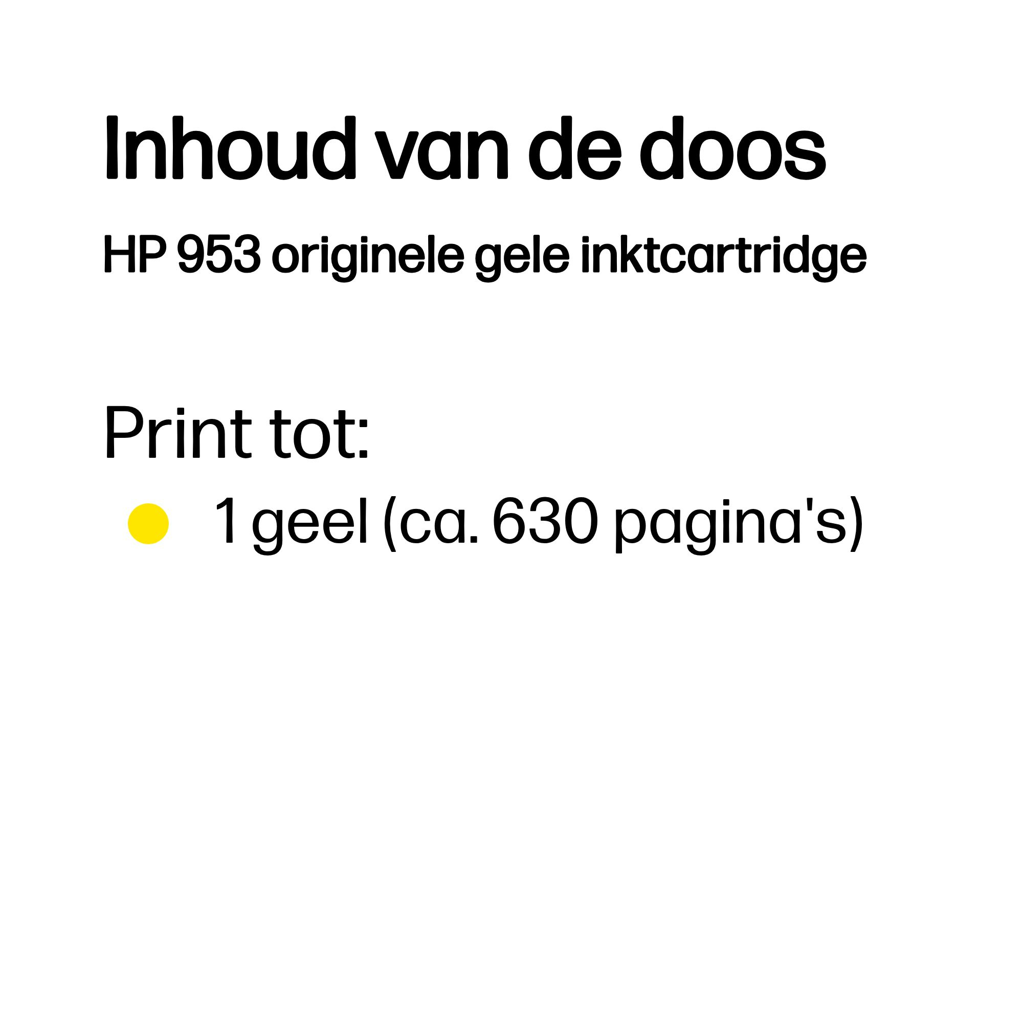 HP 953 originele gele inktcartridge - Afbeelding 4