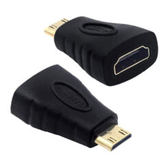 Techly Mini HDMI - HDMI M/F Zwart - Afbeelding 2