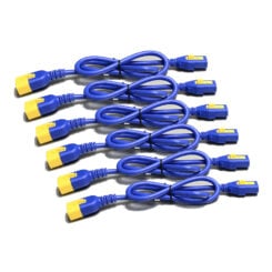 APC Voedingskabelkit (6 ea), met vergrendeling, C13 NAAR C14, 0,6m, blauw - Afbeelding 4