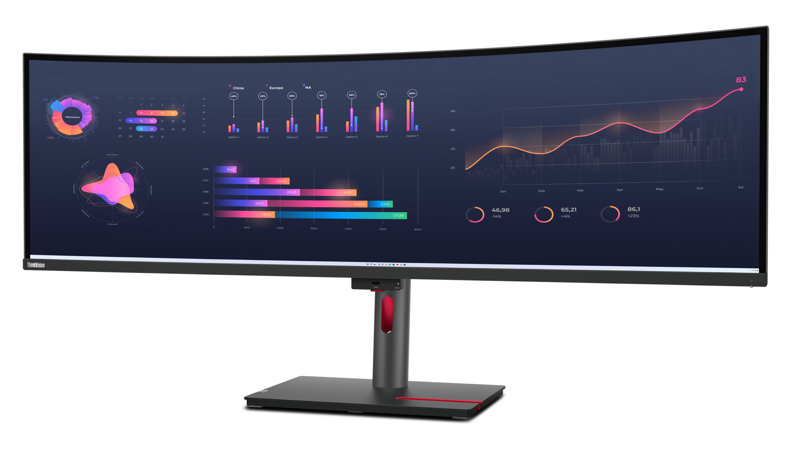 Lenovo ThinkVision P49w-30 Monitor - Afbeelding 4