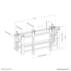Neomounts LED-VW2000BLACK Videowall muurbeugel 32-75" - pop-out - max 70 kg - Afbeelding 18
