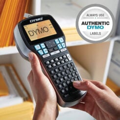 DYMO LabelManager 420P hoogpresterende oplaadbare draagbare labelmakerkit | ABC-toetsenbord met 4 rollen D1-labels en draagkoffer - Afbeelding 4