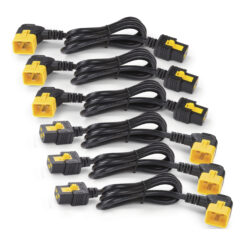 APC Netsnoerkit (6 st.), met borging, C19 naar C20 (90 graden), 0,6m - Afbeelding 2