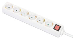 Manhattan 168335 power uitbreiding 2 m 6 AC-uitgang(en) Binnen Wit - Afbeelding 2