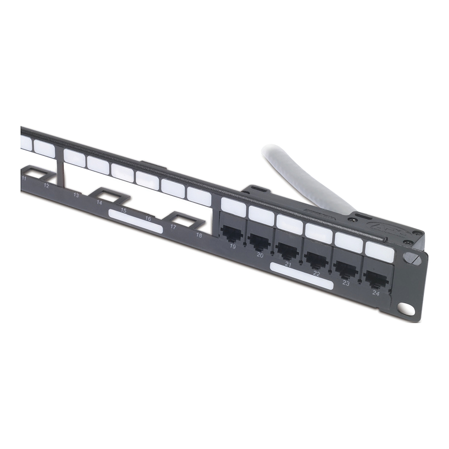 APC 1U datadistributiepaneel, beschikt over 4 distributiekabels voor 24 ports in totaal - Afbeelding 6