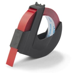 DYMO originele labeltape met reliëf | rollen van 9 mm x 3 m | Wit op rood | Zelfklevend | Voor labelmakers voor reliëfdruk | 1 stuk - Afbeelding 3