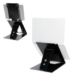R-Go Tools Tablet- en laptopstandaard R-Go Riser Duo, geschikt voor 10-22 inch scherm, zwart - Afbeelding 3