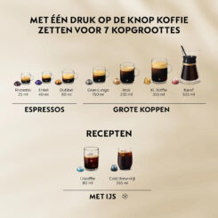 Krups Vertuo Up XN9408 koffiemachine met capsules - zwart - Afbeelding 6