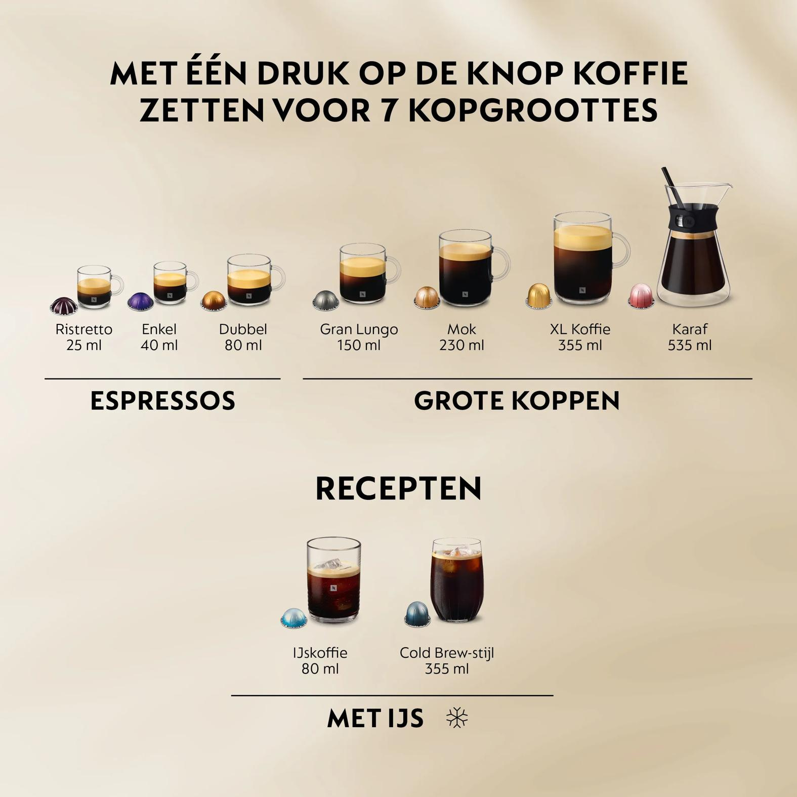 Krups Vertuo Up XN9408 koffiemachine met capsules - zwart - Afbeelding 6