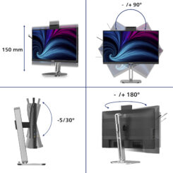 Philips 4000 series 24B2U4301H/00 computer monitor 60,5 cm (23.8") 1920 x 1080 Pixels Full HD LCD Grijs - Afbeelding 4
