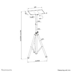 Neomounts NS-FS200BLACK Vloerstandaard 10-32" - Afbeelding 4