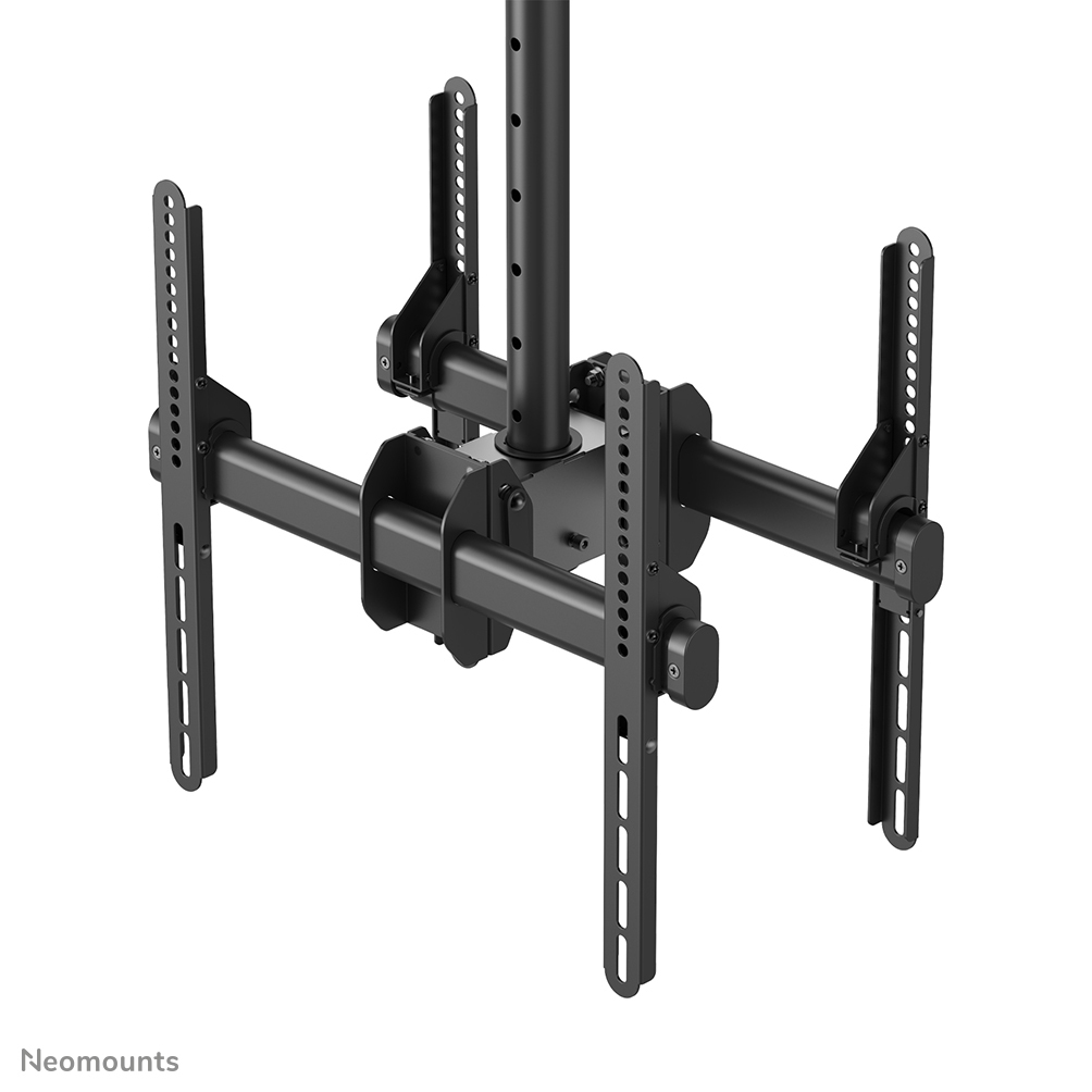 Neomounts NM-C440DBLACK Dual monitor/TV-beugel plafond 32-60" - h 56-91 cm - Afbeelding 6