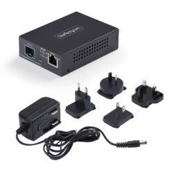 StarTech.com 10GbE Multi-Gigabit Open SFP+ Glasvezel Media Converter, 10G/5G/2.5G/1G/100M, Koper naar 10GBASE-X, Single-Mode, Multi-Mode, 16K Jumbo Frames, TAA - Afbeelding 6