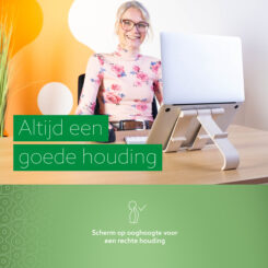R-Go Tools Laptop- en tabletstandaard R-Go Treepod, ergonomisch en modulair, verstelbaar, biobased - Afbeelding 12