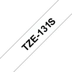 Brother TZE131S labelprinter-tape Zwart op zilver TZe