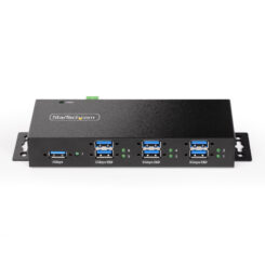 StarTech.com 7-Port Managed USB Hub met 4x USB-A, Heavy Duty met Industriële Stalen Behuizing, ESD & Overspanningsbeveiliging, Wand/Bureau/Din-Rail Montage, USB 3.0/3.1/3.2 Gen 1 5Gbps - Afbeelding 4