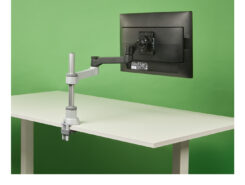 R-Go Tools Monitorarm R-Go Zepher, verstelbare enkele monitorarm, 100% circulair, tot 8 kg draagvermogen, zwart - Afbeelding 2