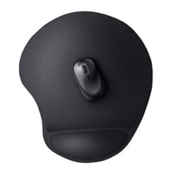 Trust BigFoot XL Gel Muismat - Ergonomische muismat met polssteun – Gel polssteun – Zwart