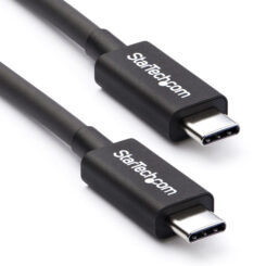 StarTech.com 2m Thunderbolt 3 Kabel, 20Gbps, 100W PD, 4K, Thunderbolt Gecertificeerd, Thunderbolt 4/USB 3.2/DisplayPort Compatibel, Zwart - Afbeelding 2