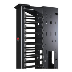 APC Veelzijdige, verticale kabelgeleider voor racks met 2 of 4 staanders, 84"H x 6"B, deur aan één zijde - Afbeelding 6