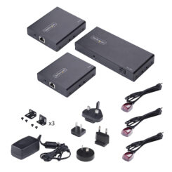StarTech.com 2-Port HDMI Extender en Splitter Over CAT6, 4K 60Hz, Tot 70m, 1x2 HDMI over Ethernet Distributie Kit met IR en Power Over Cable - Afbeelding 4