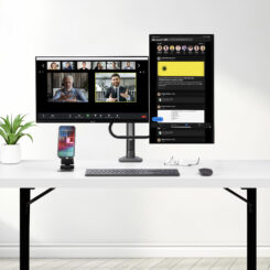 StarTech.com Dual Monitor Arm met Crossbar voor Bureau, Tot 27 inch Schermen, VESA 75x75/100x100, Max 15kg, C-klem, Volledig Scharnierend, Arm met Veermechanisme, TAA - Afbeelding 11