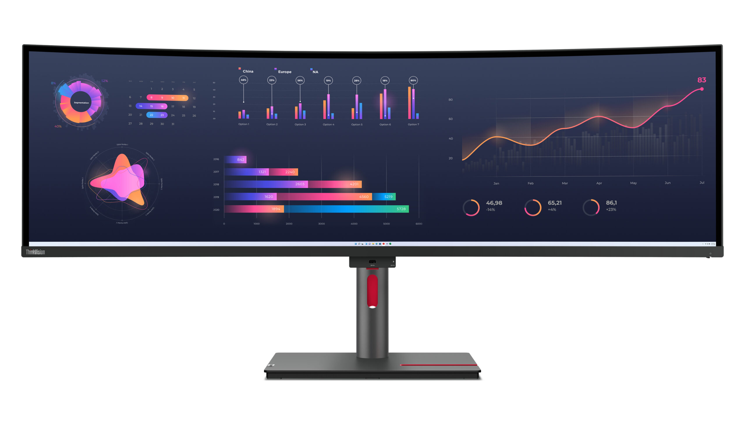 Lenovo ThinkVision P49w-30 Monitor - Afbeelding 3