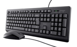 Trust Primo Bedraad Keyboard‑ en Muisset QWERTY - toetsenbord en muisset – stille bediening – morsbestendig ontwerp – zwart - Afbeelding 2