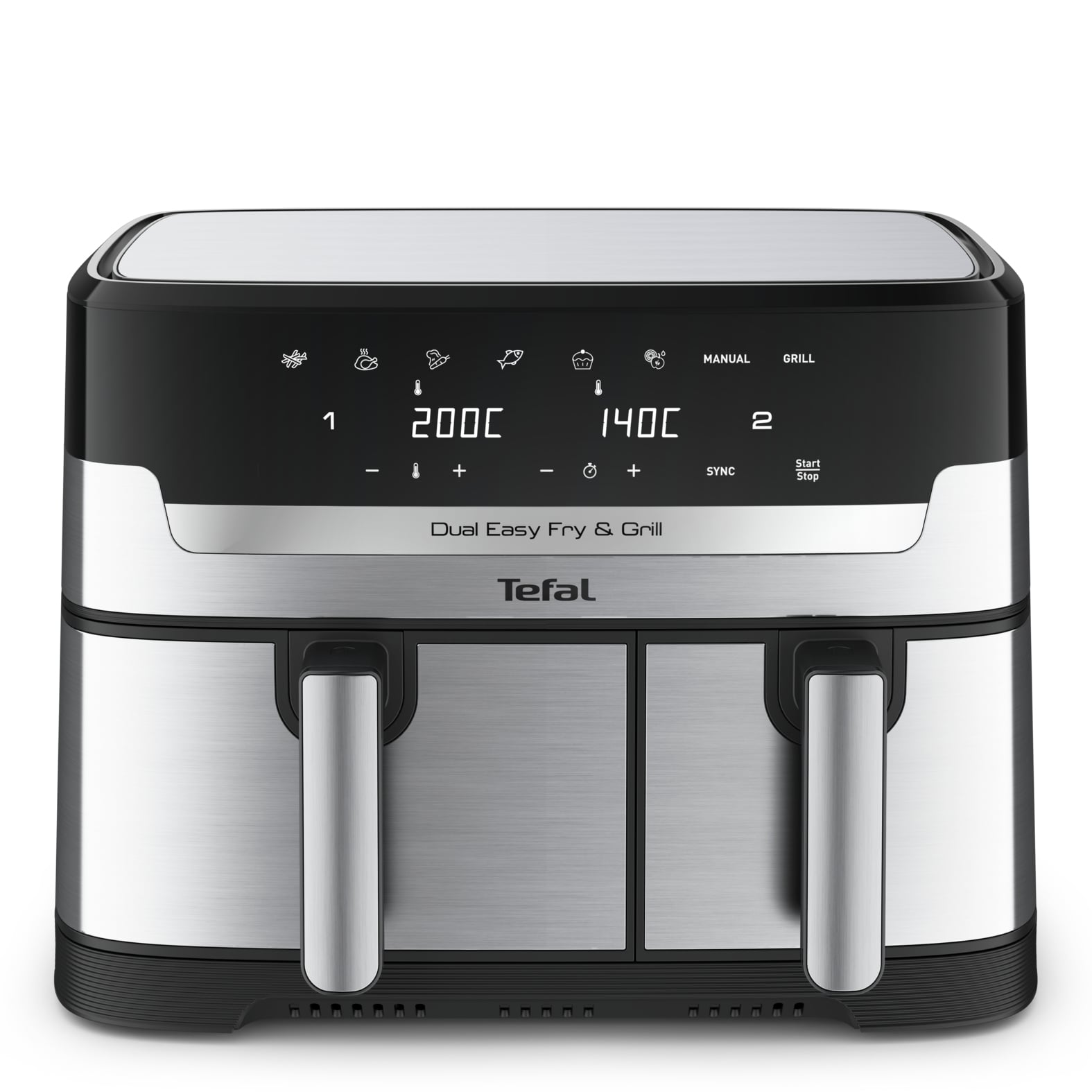 Tefal Dual Easy Fry & Grill Easy Fry & Grill Dual EY905D air fryer met dubbele lades - 8 programma's - 5,2 L + 3,1 L - Afbeelding 3