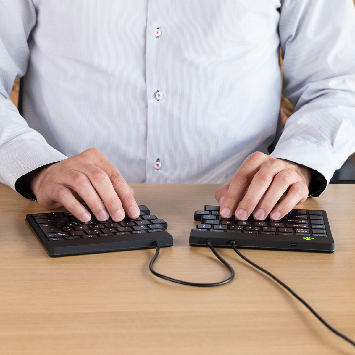 R-Go Tools Ergonomisch toetsenbord R-Go Split Break v2 met pauzesoftware, gesplitst toetsenbord, QWERTY (IT), bedraad, zwart - Afbeelding 8
