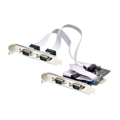 StarTech.com 4-Port PCIe Seriële Adapter Kaart, Quad PCI Express naar RS232/RS422/RS485 (DB9) Serial Kaart, Incl. Low-Profile Beugel, 16C1050 UART, Windows/Linux, TAA Compliant, Level-4 ESD Bescherming - Afbeelding 2