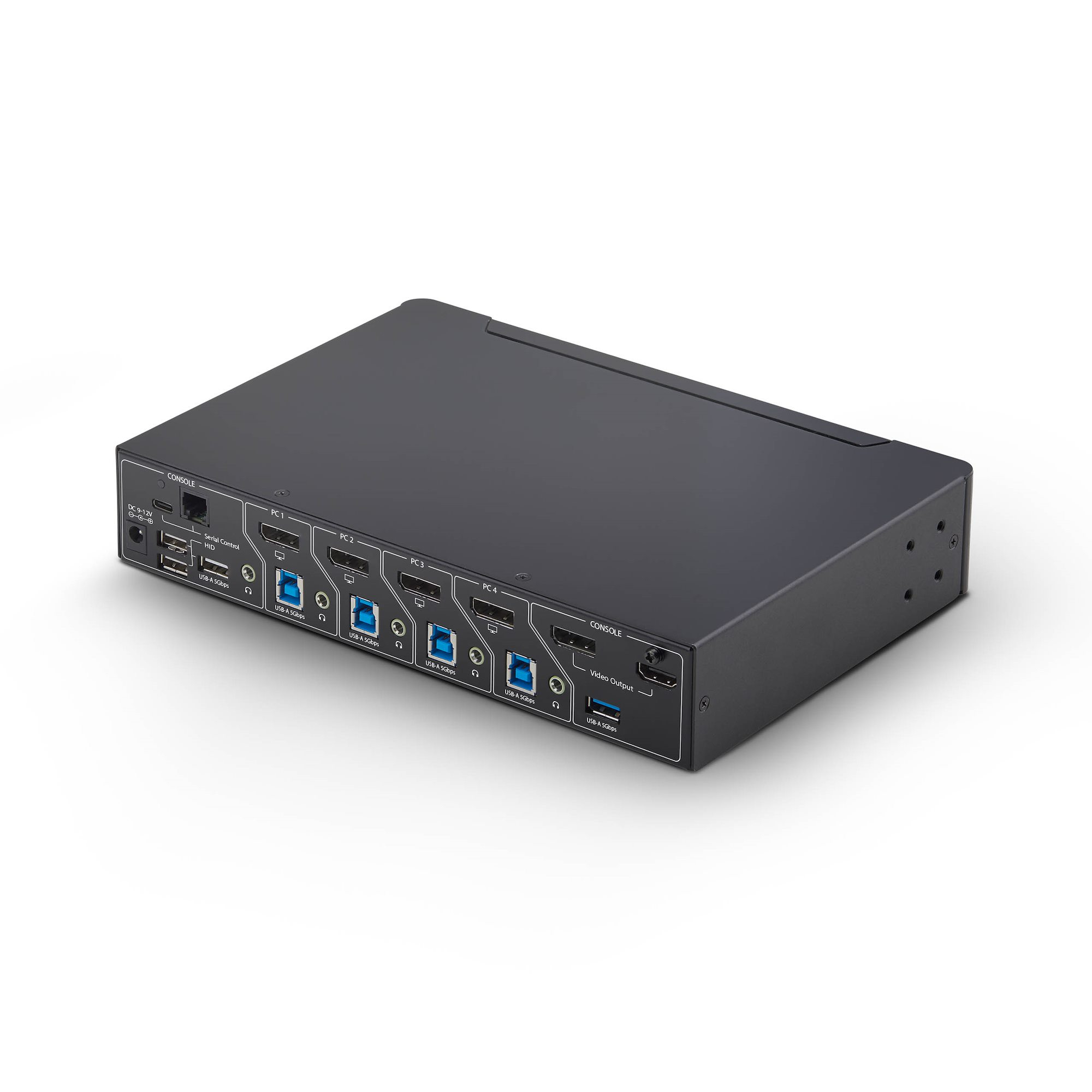 StarTech.com 4-port DisplayPort KVM-switch met Mouse Roaming en Multi-View / Picture-in-Picture, 4K 60Hz, USB 3.0 hub (5Gbps), Hotkey Bediening, TAA Compliant - Afbeelding 3