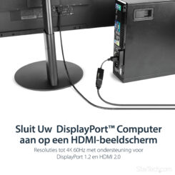 StarTech.com DisplayPort naar HDMI adapter UHD 4K 60Hz - Afbeelding 9