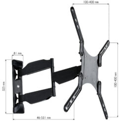 Techly ICA-PLB 171M tv-bevestiging 139,7 cm (55") Zwart - Afbeelding 6