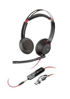 HP Poly Blackwire 5220 Stereo USB-C Headset + 3,5 mm plug + USB-C/A adapter - Afbeelding 6