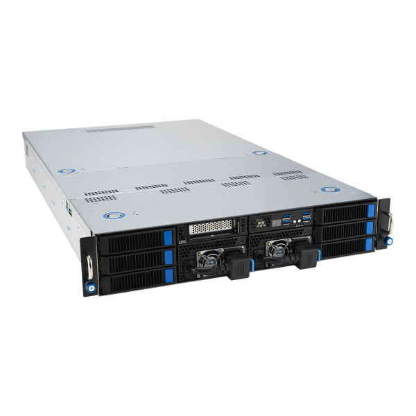ASUS 90SF0251-M004X0 server barebone Intel C741 Rack (2U) Zwart, Staal - Afbeelding 4