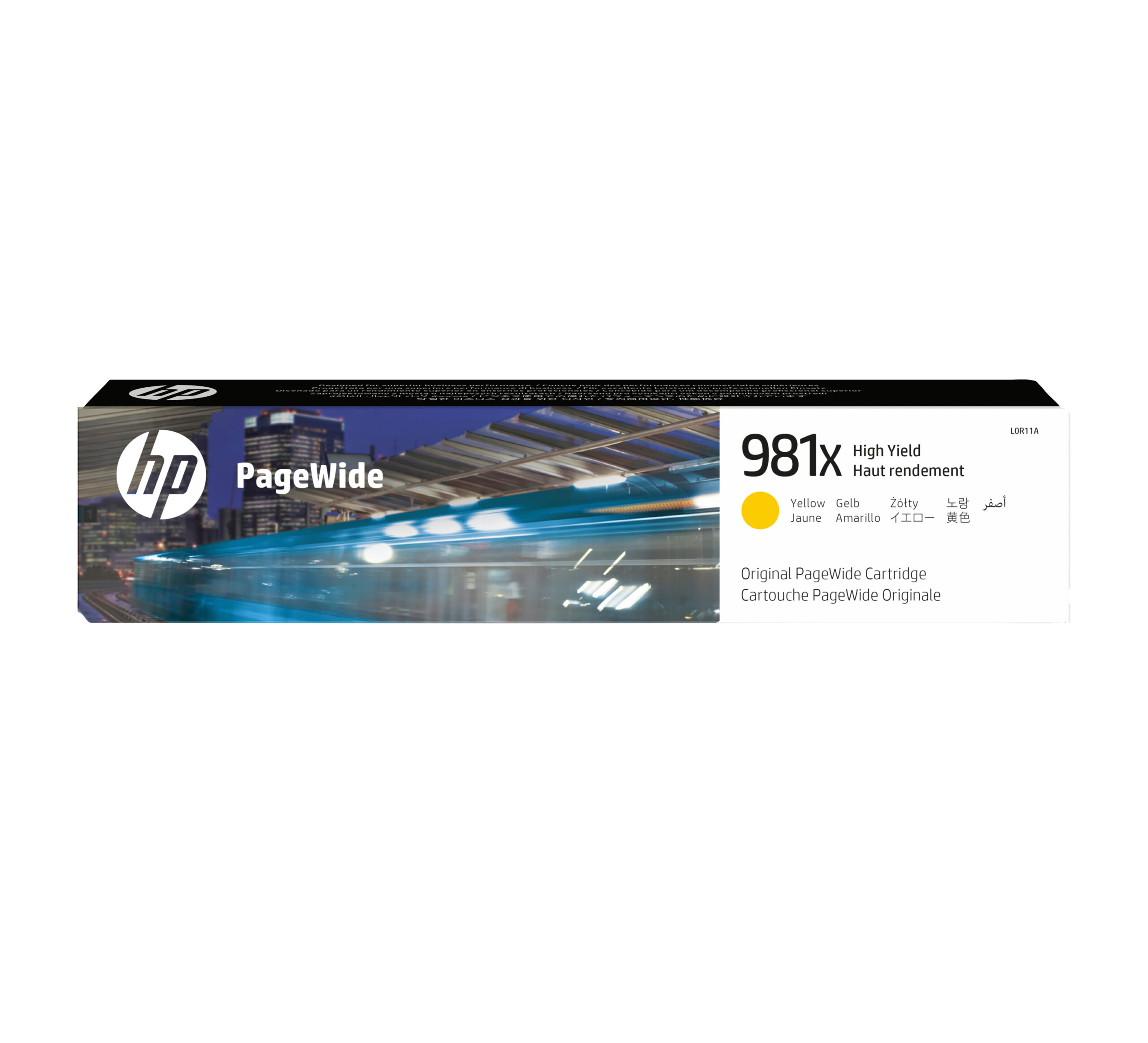 HP 981X originele gele high-capacity PageWide cartridge - Afbeelding 2