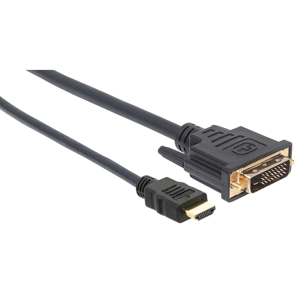 Techly 1.0m HDMI - DVI-D M/M 1 m Zwart - Afbeelding 7