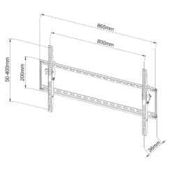 Techly ICA-PLB 161XL tv-bevestiging 2,03 m (80") Zwart - Afbeelding 5