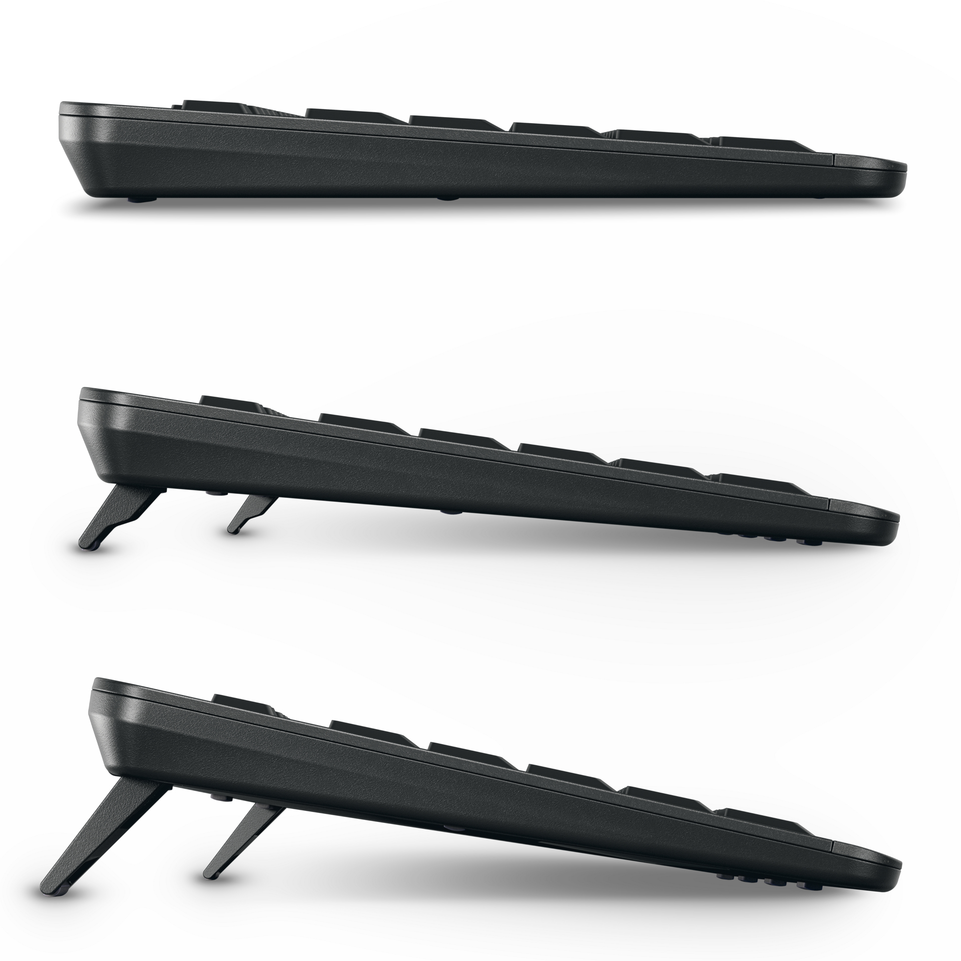CHERRY Stream keyboard ultimate toetsenbord Thuis/Werk USB + RF Wireless + Bluetooth QWERTZ Duits Zwart - Afbeelding 6
