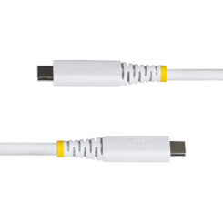 StarTech.com 1m USB4 Kabel, 40Gbps, USB-IF Gecertificeerde USB-C Kabel, 240W PD, 8K 60Hz/4K 240Hz DP2.1 DP40, TPE Mantel, Thunderbolt 4 Compatibel, Wit - Afbeelding 4