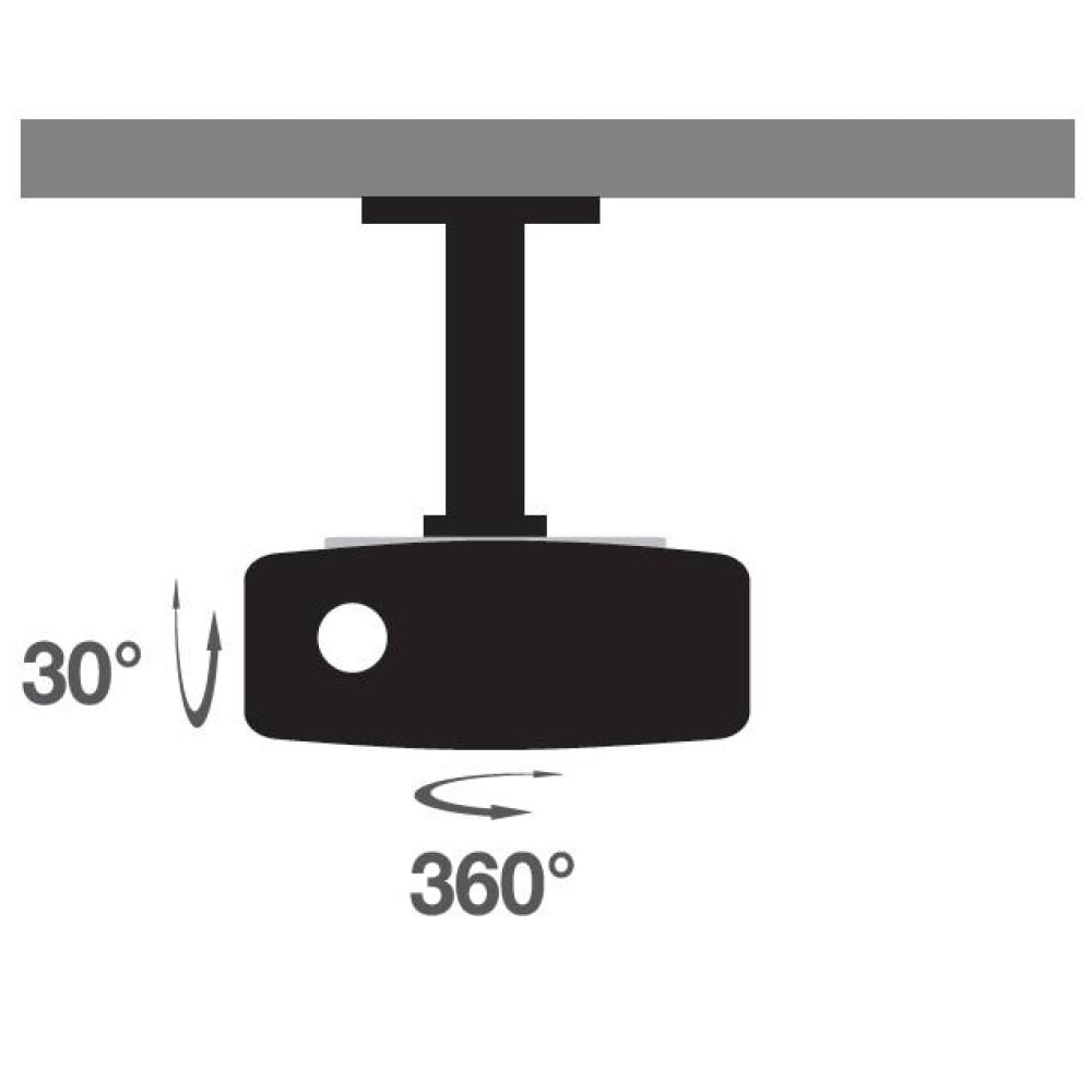 Techly ICA-PM 200WH projector beugel Plafond Wit - Afbeelding 5