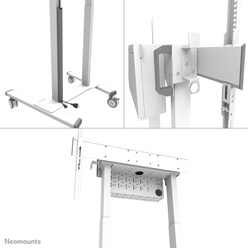 Neomounts FL55-875WH1 TV trolley 55-100" - gemotoriseerd - TÜV - Afbeelding 11
