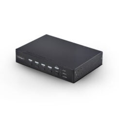 StarTech.com 4-port DisplayPort KVM-switch met Mouse Roaming en Multi-View / Picture-in-Picture, 4K 60Hz, USB 3.0 hub (5Gbps), Hotkey Bediening, TAA Compliant