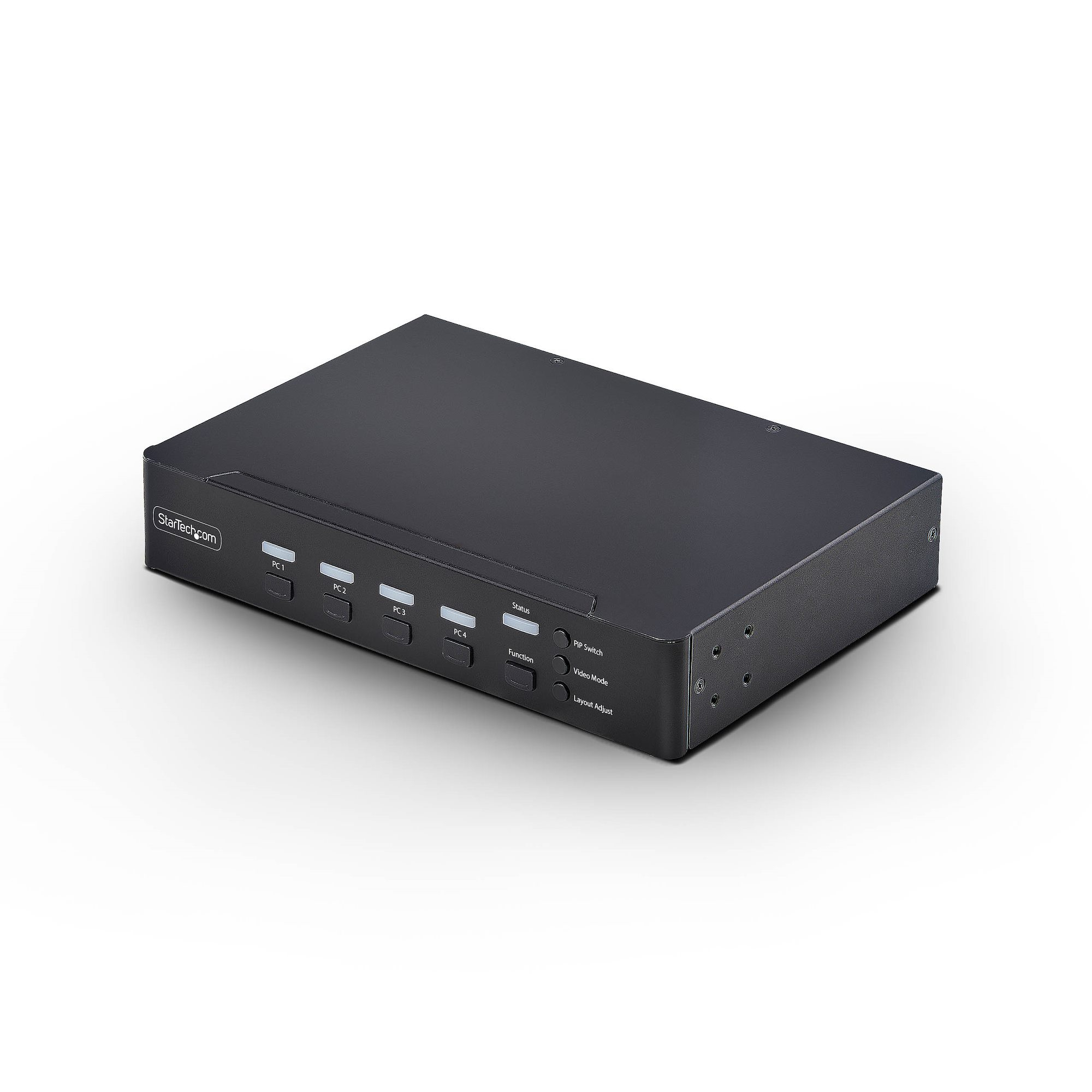 StarTech.com 4-port DisplayPort KVM-switch met Mouse Roaming en Multi-View / Picture-in-Picture, 4K 60Hz, USB 3.0 hub (5Gbps), Hotkey Bediening, TAA Compliant