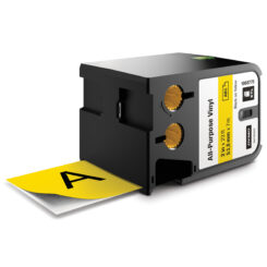 DYMO XTL multifunctionele labels van vinyl | 54 mm x 7 m | zwart op geel - Afbeelding 2