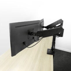 ACT Monitorarm 34" office solid pro, gasveer, paalbevestiging, 2 schermen - Afbeelding 4
