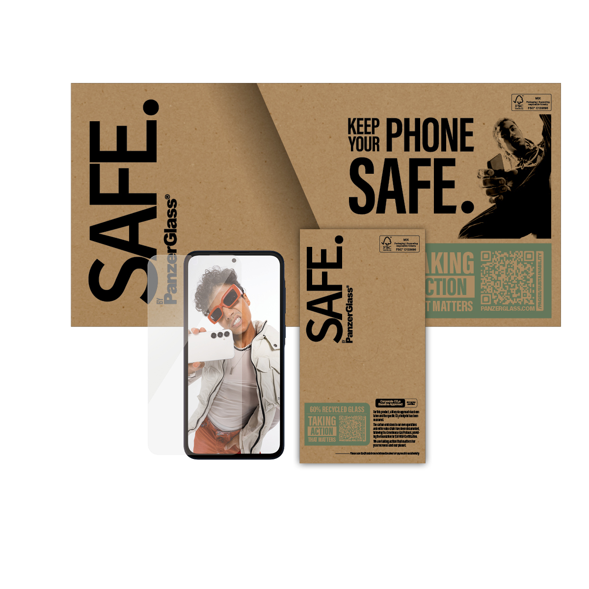 PanzerGlass SAFE. by ® Screen Protector Samsung Galaxy A36 5G | Ultra-Wide Fit Doorzichtige schermbeschermer 1 stuk(s) - Afbeelding 3