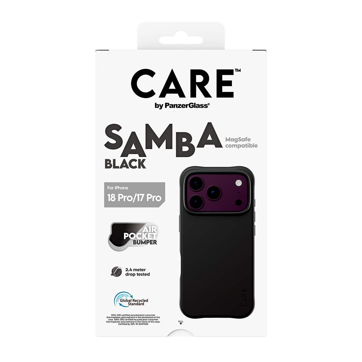 PanzerGlass CARE™ by ® Samba Case Black w. MagSafe iPhone 2026 Pro | 17 Pro mobiele telefoon behuizingen Hoes Transparant - Afbeelding 4